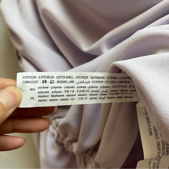 NWT Zara Lavender Ruched Mini Skirt Sz M - Picture 6 of 8